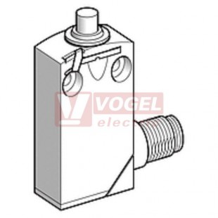 XCMD2110C12 Polohový spínač miniaturní Universal Osiconcept, kovový čep, 1Z+1V, s mžik.funkcí, konektor M12/5pin/vidlice, IP66