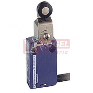 XCMD2115L1  Polohový spínač miniaturní Universal Osiconcept, kovový, páka s plast.kladkou, 1V+1Z s mžik.funkcí, konektor s kabelem 1m, IP66