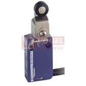 XCMD2115L1  Polohový spínač miniaturní Universal Osiconcept, kovový, páka s plast.kladkou, 1V+1Z s mžik.funkcí, konektor s kabelem 1m, IP66