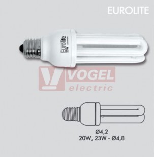 Zářivka E14 20W EUROLITE27/20 teplá bílá