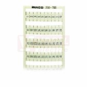 209-766 popisovací štítek s potiskem 1-50 WAG0 (1karta=100 štítků=2x 1-50) WAGO