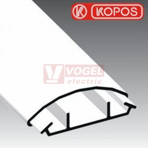 Lišta v 11xš 50 LO 50 KD (2m kart.) přechodová (oblá), světle šedá