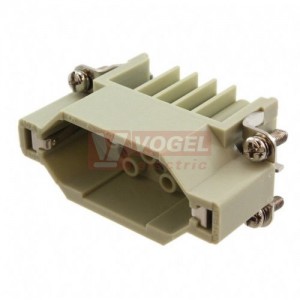 09210153001 Han A konektor 15pin, V, 10A/250V, vel.10A, Crimp., Han D, 0,14-2,5mm2