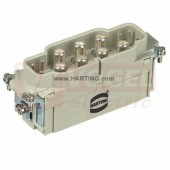 09380122651 Han-Com konektor, V, 7pin 100A/690V, (6+1PE) + 6 signál.kontaktů 16A/400V vel.24B Han K 6/6 šroubový, 0,2-2,5mm2/16-35mm2