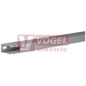 Kanál v 50xš 25 Tehalit DNG 500250 7030B  rozvaděčový s víkem, PVC, šedý RAL7030, děrování dna dle DIN 43659