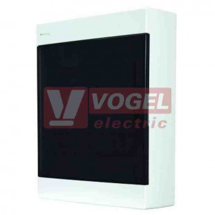 Rozvodnice  24M IP40 2ř DINAMIC, nástěnná, transparentní dveře, svorkovnice N a PE (678.2024.BT), švh 275x350x95mm