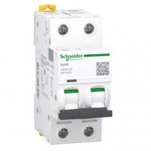 Jistič 2P   6A C iC60N (A9F79206) Acti9  6kA(IEC/EN 60898-1), 10kA(IEC/EN 60947-2)