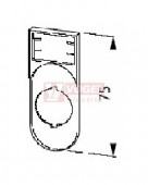 M22S-STDD-X Nosiče štítků, bez štítku, oblé, černé,30x50mm, dvojité tlačítko (216394)
