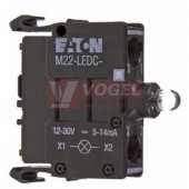 M22-LEDC-W modul LED signálky BÍ, 12-30VAC/DC, zadní montáž, šroubové svorky (216560)
