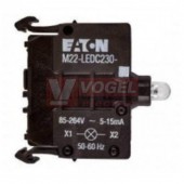 M22-LEDC230-W modul LED signálky BÍ, 85-264VAC, zadní montáž (216566)