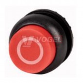 M22S-DRH-R-X0 Ovládací hlavice tlačítka, zvýšené tlačítko, s aretací, kroužek černý, čevená O (216676)