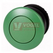 M22S-DRP-G Tlačítko hřibové, s aretací, kroužek černý, štítek zelená, hřib zelená (216748)