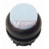 M22S-DRLH-W Ovládací hlavice tlačítka, prosvětlené, zvýšené, s aretací, kroužek černý, bílá (216791)