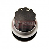 M22-W Ovládací hlavice přepínače, otočná hlavice, bez aretace, kroužek titan, O-I (216853)