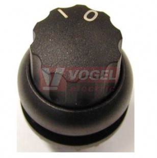 M22S-WR Ovládací hlavice přepínače, otočná hlavice, s aretací, kroužek černý, O-I (216856)