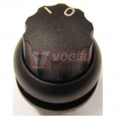 M22S-WR Ovládací hlavice přepínače, otočná hlavice, s aretací, kroužek černý, O-I (216856)