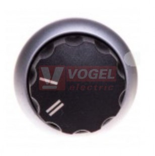 M22-WR-X92 Ovládací hlavice přepínače, otočná hlavice, s aretací, kroužek titan, I-II (216857)