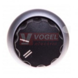 M22-WR-X92 Ovládací hlavice přepínače, otočná hlavice, s aretací, kroužek titan, I-II (216857)