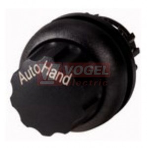 M22S-WR-X91 Ovládací hlavice přepínače, otočná hlavice, s aretací, kroužek černý, Hand-Auto (216860)