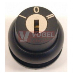 M22S-WRS3 Ovládací hlavice se zámkem, 3 polohové, s aretací, kroužek černý, MS1, 60st (216901)