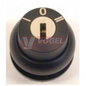 M22S-WRS3 Ovládací hlavice se zámkem, 3 polohové, s aretací, kroužek černý, MS1, 60st (216901)