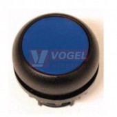 M22S-DRL-B Ovládací hlavice tlačítka, prosvětlené, zapuštěné, s aretací, kroužek černý, modrá (216953)