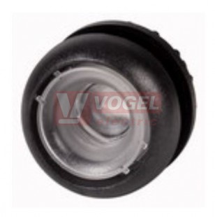 M22S-DRL-X Ovládací hlavice tlačítka, prosvětlené, zapuštěné, s aretací, kroužek černý, bez čočky (216956)