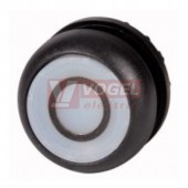 M22S-DRL-W-X0 Ovládací hlavice tlačítka, prosvětlené, zapuštěné, s aretací, kroužek černý, O bílá (216962)