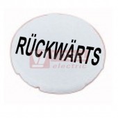 M22-XDL-W-D16 Čočky do prosvětlených tlačítek, plochá, Rückwärts, bílá (218323)