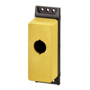 M22-FIY1 Skříňka pro povrchovou montáž plochá IP67/IP69, pro tlačítko nouzového zastavení, plastová, žlutá (197231)