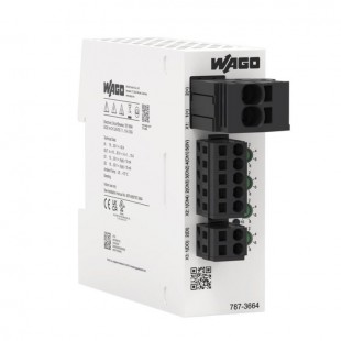 787-3664 elektronický jistič 24VDC 4 kanál 1-10A nastavitelný, signalizační kontakt, švh 32x95x117,5mm, pružinové svorky,