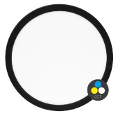 Svítidlo LED přisazené  24W (WPCB2-24W/CR) řada LEXA, černý rámeček, SMD LED, kruh pr.30cm, v=1,7cm, přepínání výkonu 12/18/24W, CCT přepínání 3000/4000/6000K, max. 2565lm, živ. 30 000h, Ra>80, IP20, úhel vyžařování 120°