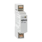 Zdroj spínaný 1f 24VDC  0,5A (WAGO 787-1200) 12W, řada COMPACT, Uvstup 1x90..264VAC, U výstup 24DC, švh 18x90x55mm, svorky pružinové PUSH-IN, úč. 83%, plastové tělo, montáž na DIN lištu