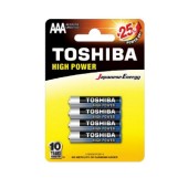 Baterie  1,50 V LR03 mikro alkalická, Toshiba LR03GCP BP-4, High Power, blistr/4ks (vel.AAA)