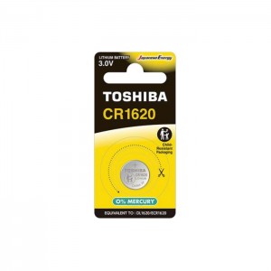 Baterie 3,00 V knofl. Litium CR1620 CP-1C "Toshiba Special-Lithium Coins", blistr/1ks