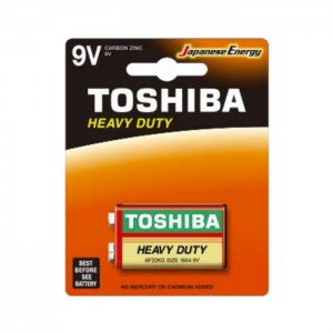 Baterie 9,00 V monočlánek zinek 6F22KGG SP-1UJ "Toshiba Heavy Duty", 1ks (vel.1604)