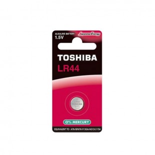 Baterie  1,50 V knofl. LR44 BP-1C Alkalická, Toshiba Special-Alkaline Button, blistr/1ks