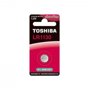 Baterie  1,50 V knofl. LR1130 BP-1C Alkalická, Toshiba Special-Alkaline Button, blistr/1ks