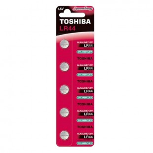 Baterie  1,50 V knofl. LR44 BP-5C  Alkalická, Toshiba Special-Alkaline Button, blistr/5ks