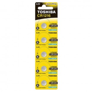Baterie  3,00 V knofl. CR1216 CP-5C Litium, Toshiba Special-Lithium Coins, blistr/5ks