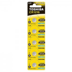 Baterie  3,00 V knofl. CR1216 CP-5C Litium, Toshiba Special-Lithium Coins, blistr/5ks