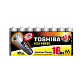 Baterie  1,50 V LR6 tužková lithiová, Toshiba LR6GCP MP-16, High Power, balení/16ks (vel.AA)