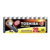 Baterie  1,50 V LR6 tužková lithiová, Toshiba LR6GCP MP-20, High Power, balení/20ks (vel.AA)