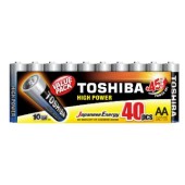 Baterie  1,50 V LR6 tužková lithiová, Toshiba LR6GCP MP-40, High Power, balení/40ks (vel.AA)
