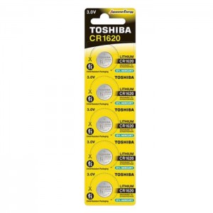 Baterie  3,00 V knofl. CR1620 CP-5C Litium, Toshiba Special-Lithium Coins, blistr/5ks