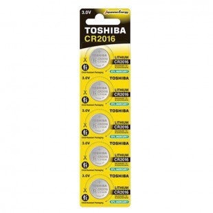 Baterie  3,00 V knofl. CR2016 CP-5C Litium, Toshiba Special-Lithium Coins, blistr/5ks
