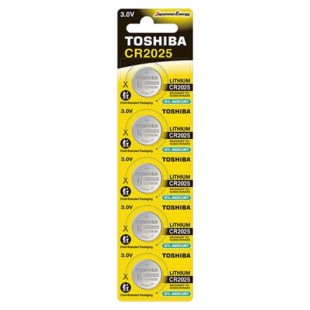 Baterie  3,00 V knofl. CR2025 CP-5C Litium, Toshiba Special-Lithium Coins, blistr/5ks