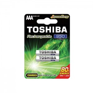Baterie nabíjecí 1,20 V tužková TNH-03GAE BP-2C "Toshiba Reachargeable", blistr/2ks (vel.AAA)