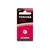 Baterie  1,50 V knofl. LR43 BP-1C Alkalická, Toshiba Special-Alkaline Button, blistr/1ks