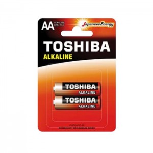 Baterie 1,50 V tužková alkalická LR6GCA BP-2C "Toshiba Alkaline-Entry Level", blistr/2ks (vel.AA)